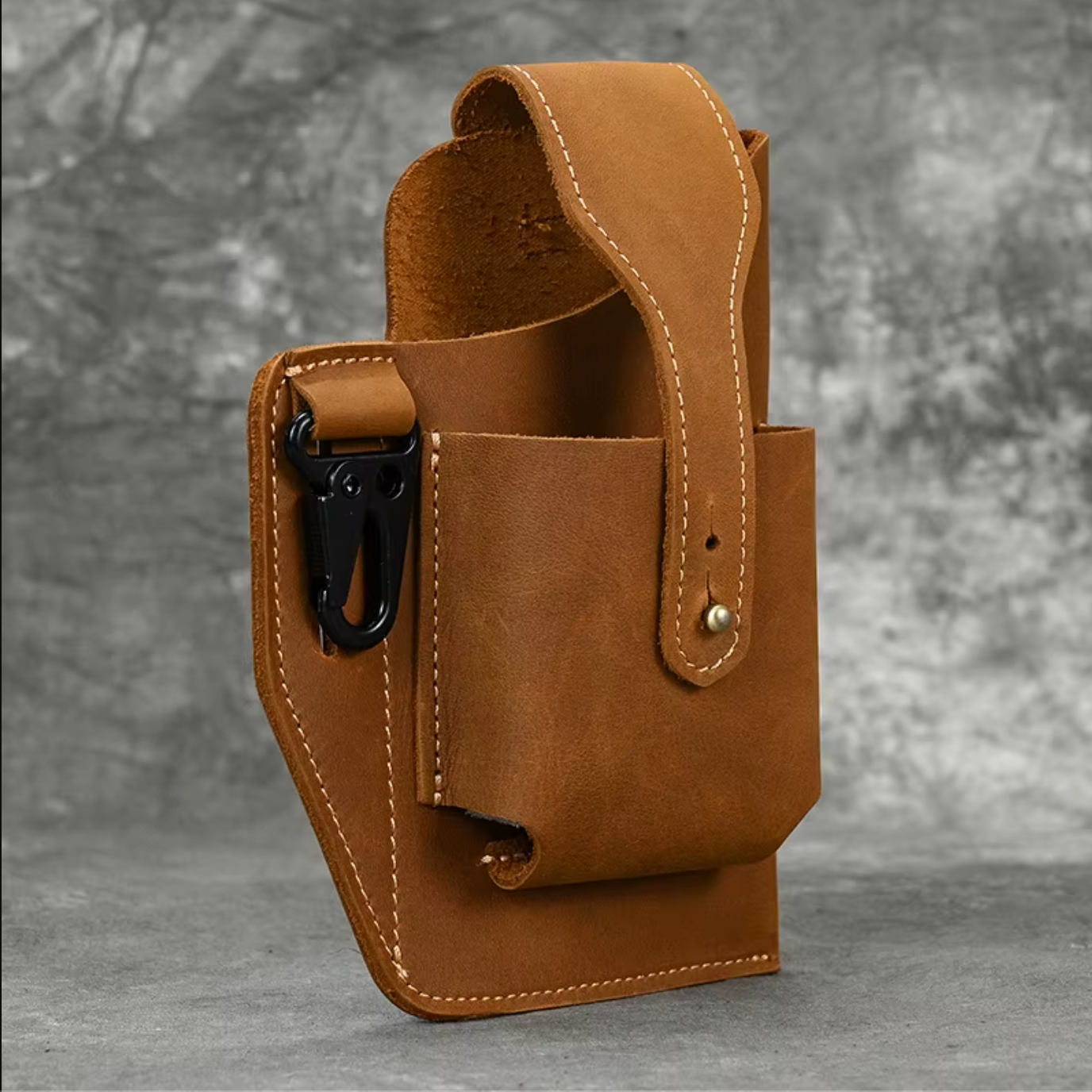 Genuine Leather Phone Waist Bag