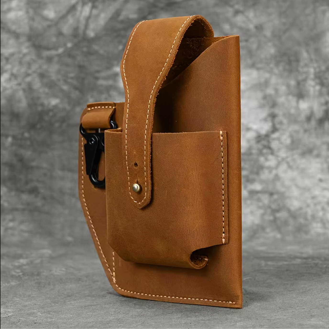 Genuine Leather Phone Waist Bag