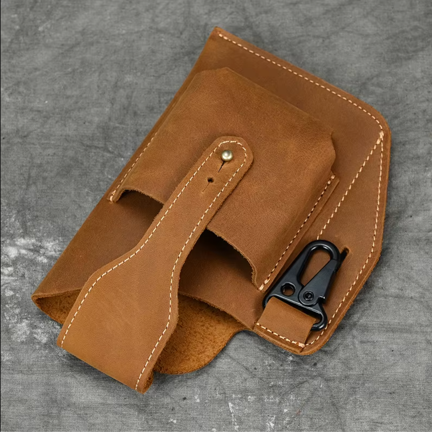 Genuine Leather Phone Waist Bag