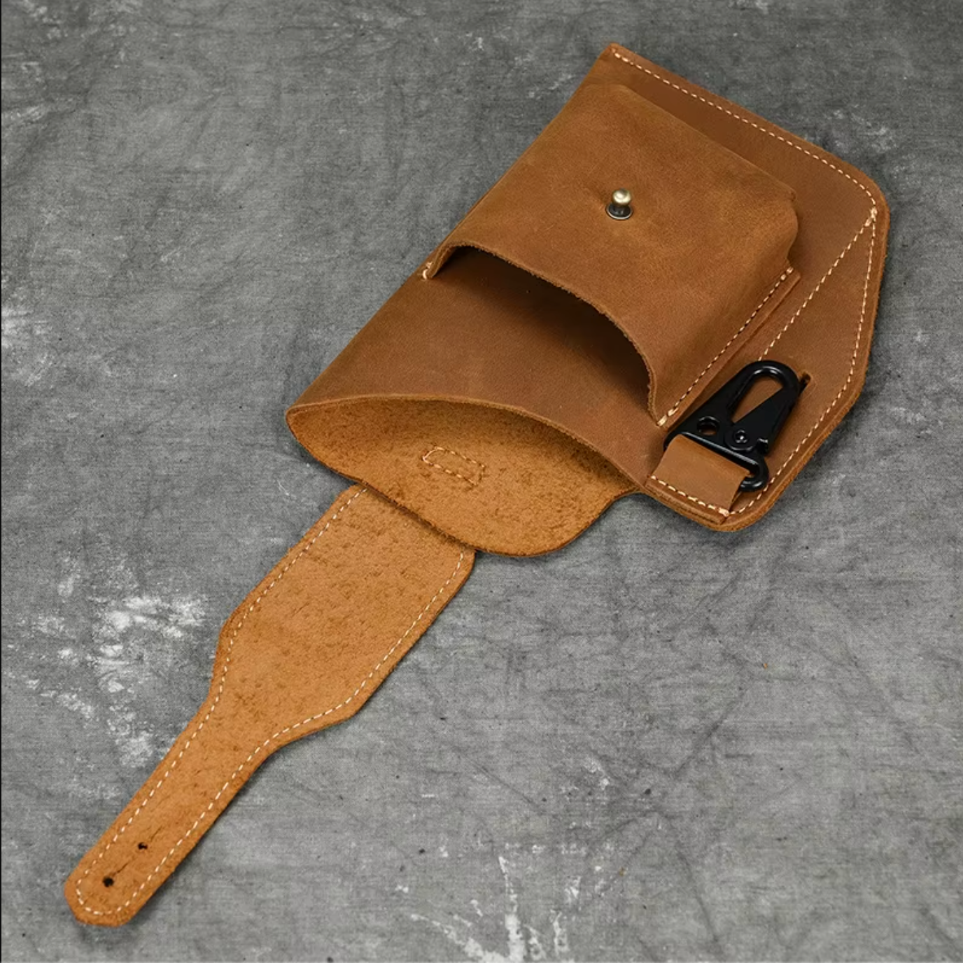 Genuine Leather Phone Waist Bag