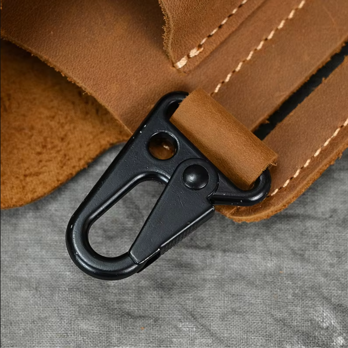 Genuine Leather Phone Waist Bag