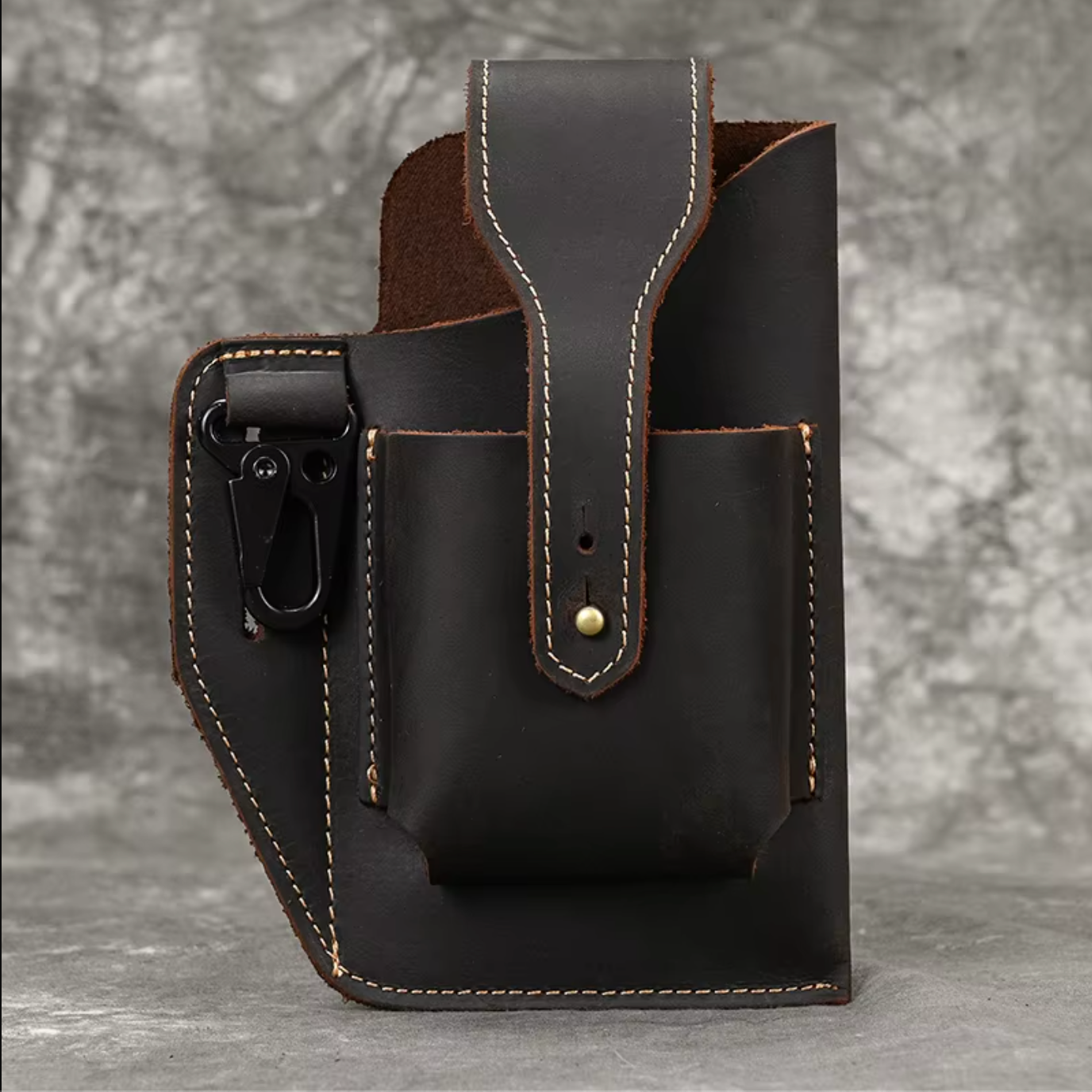 Genuine Leather Phone Waist Bag