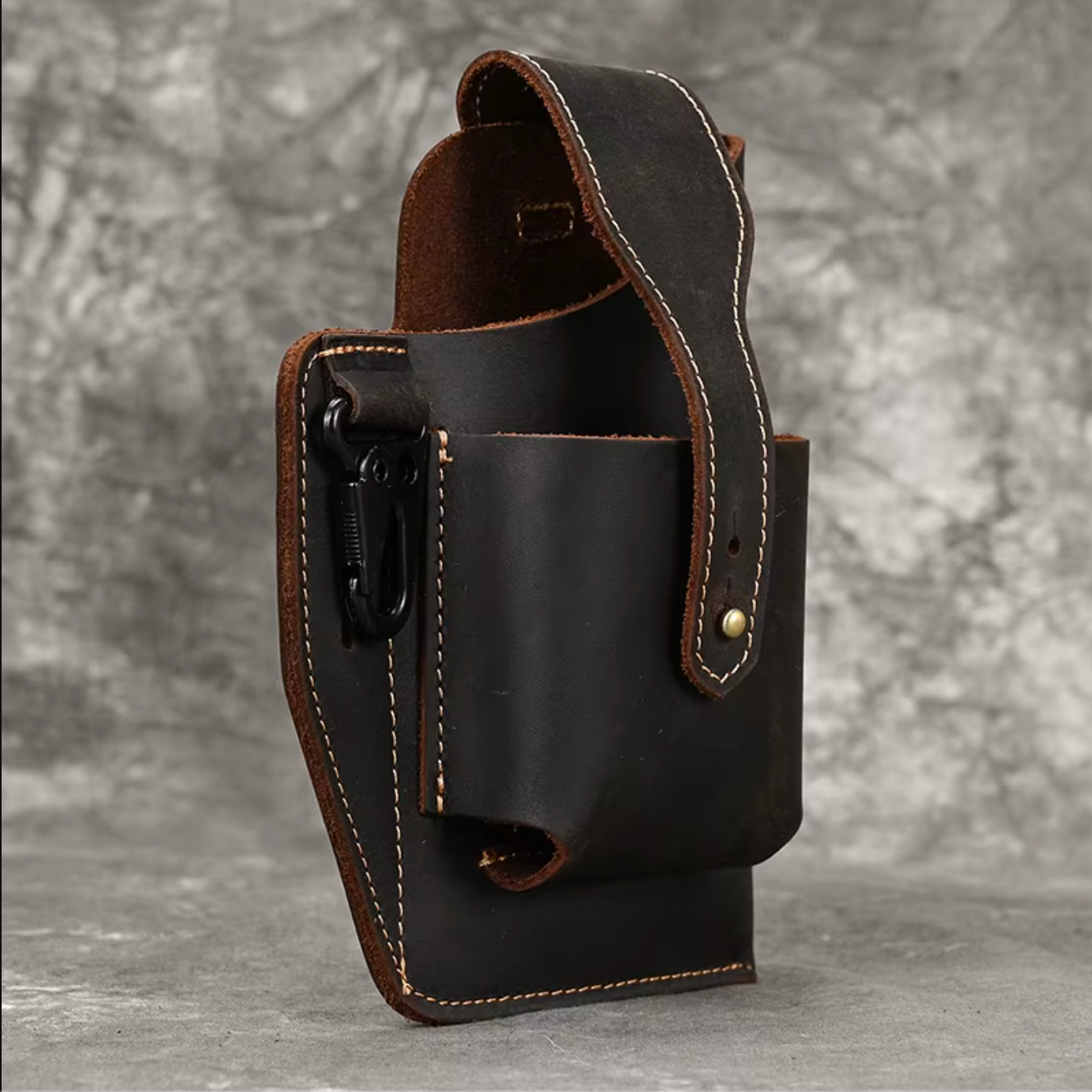 Genuine Leather Phone Waist Bag