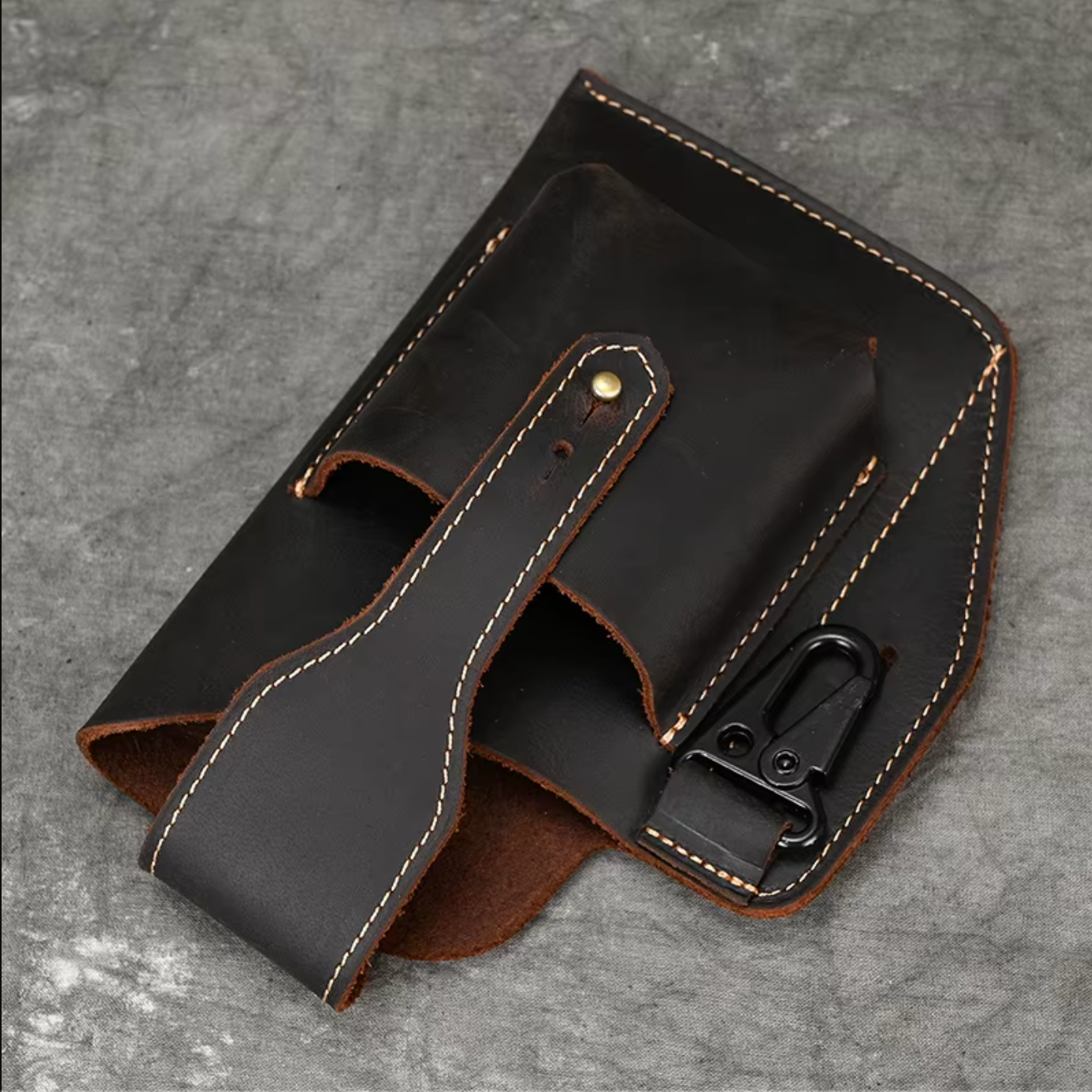 Genuine Leather Phone Waist Bag