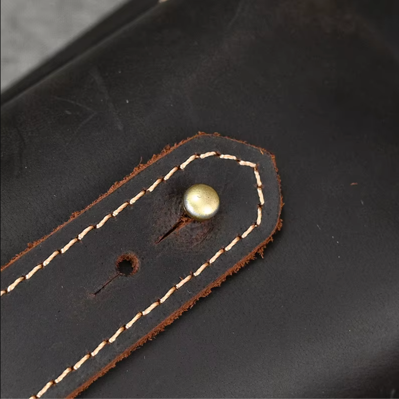 Genuine Leather Phone Waist Bag