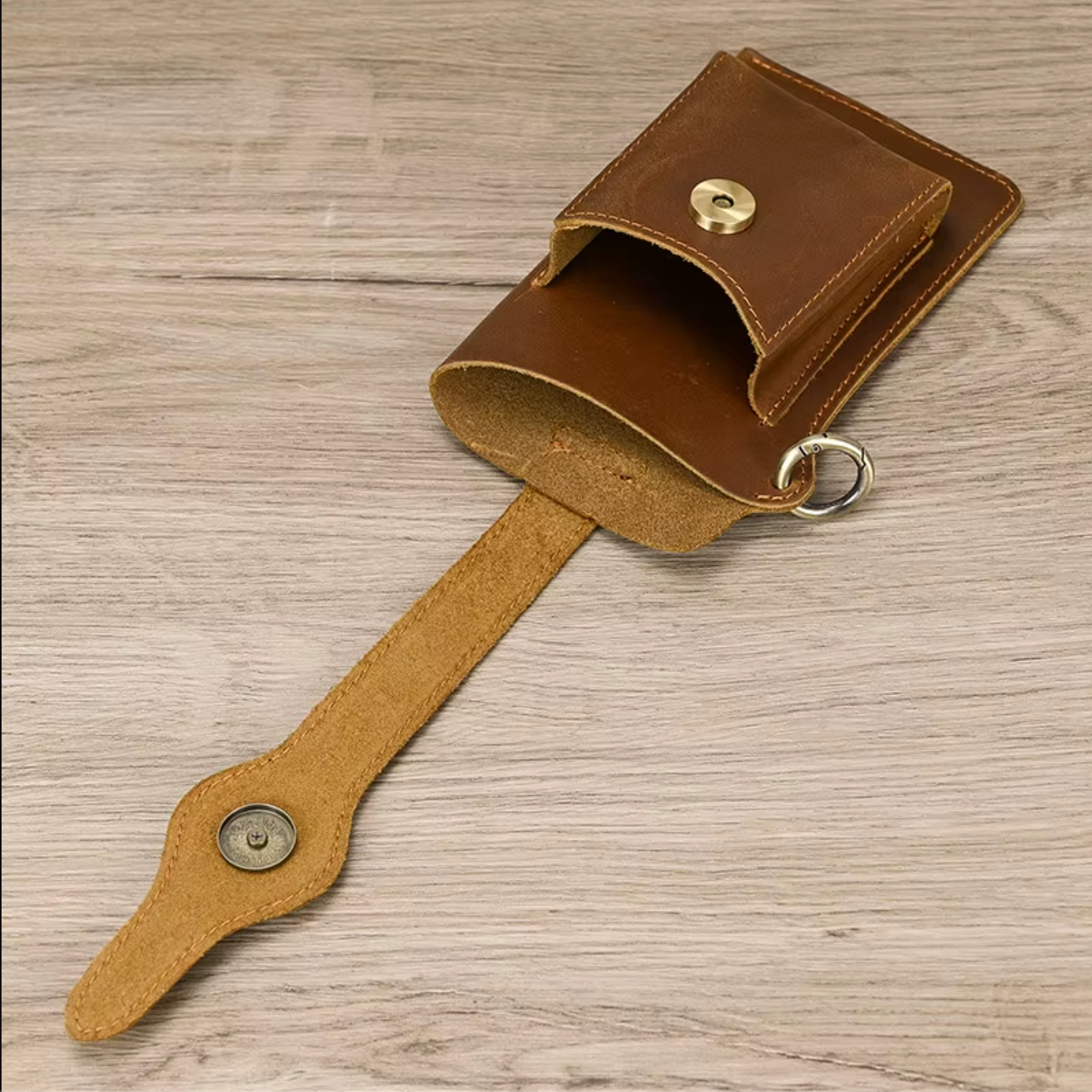mens leather waist bag pack