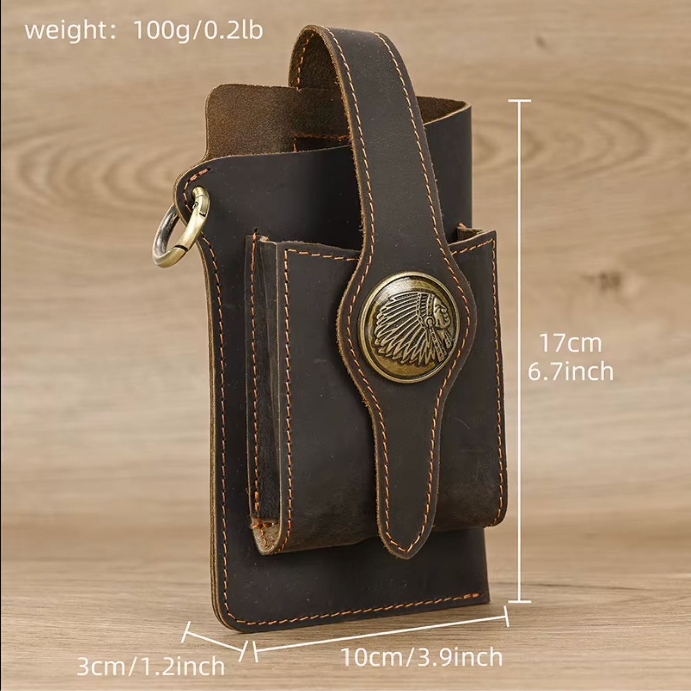 mens leather waist bag pack