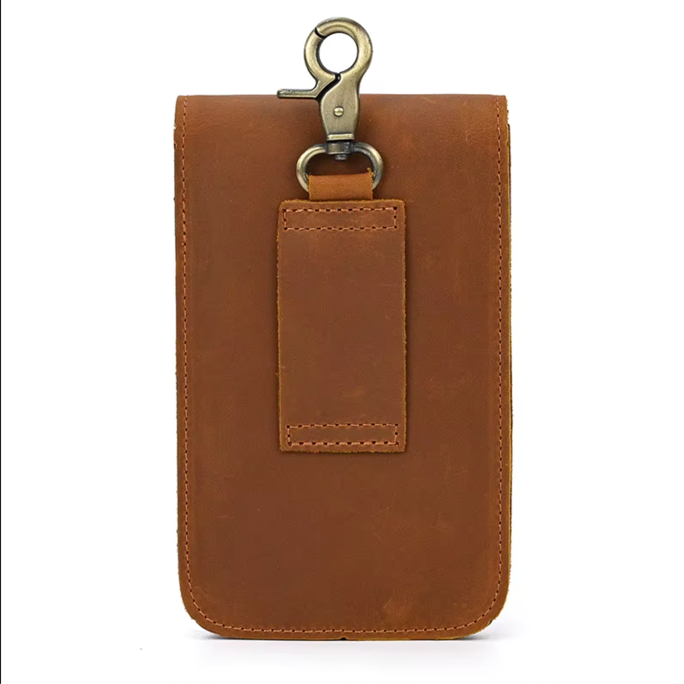 mens real leather hip waist bag