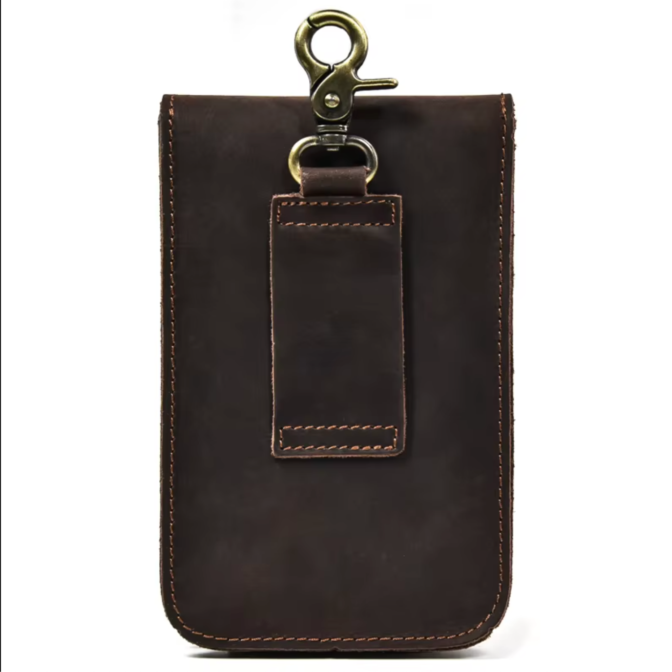 mens real leather hip waist bag