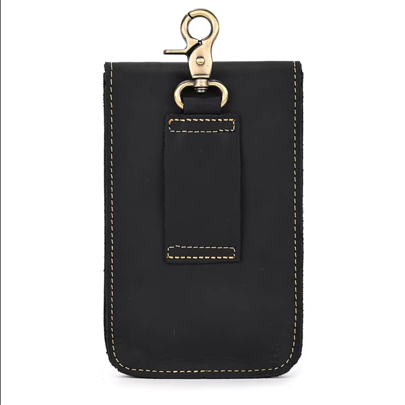 mens real leather hip waist bag
