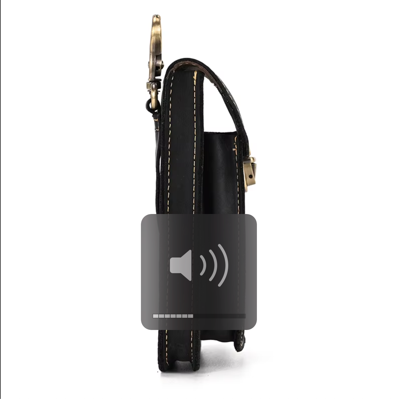 Genuine Leather Belt Clip Phone Pouch Waist Bag