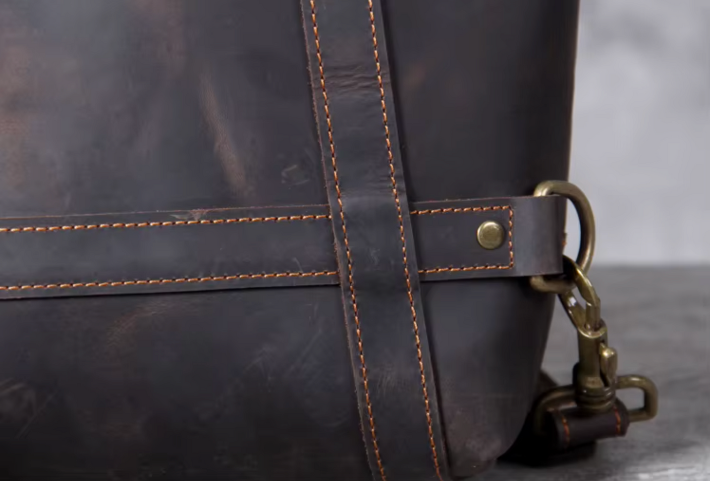 Genuine Leather Backpack Carry On