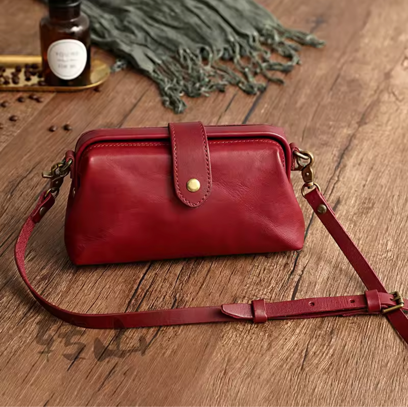Genuine Leather Ladies Shoulder Bag Crossbody