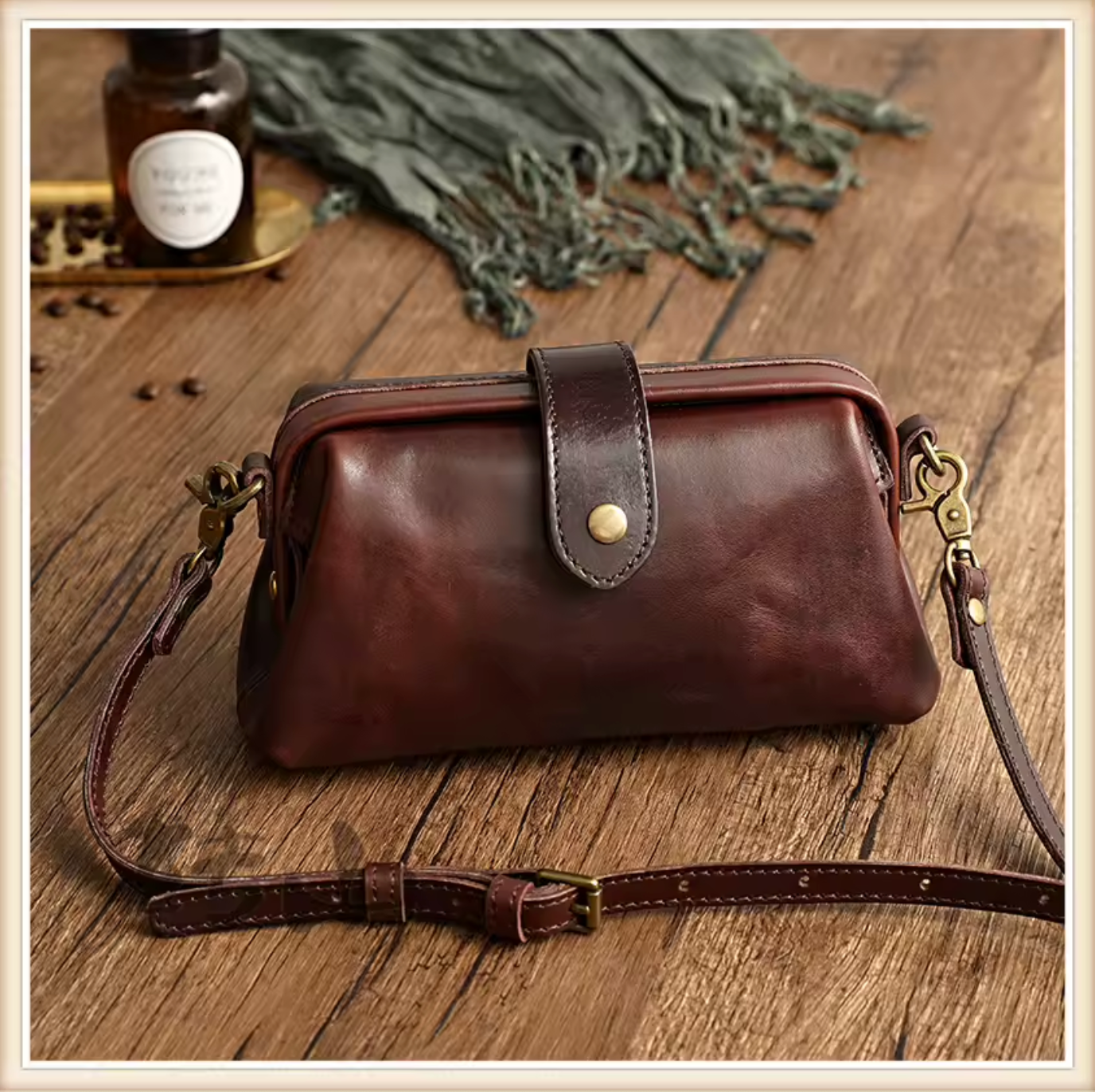 Genuine Leather Ladies Shoulder Bag Crossbody