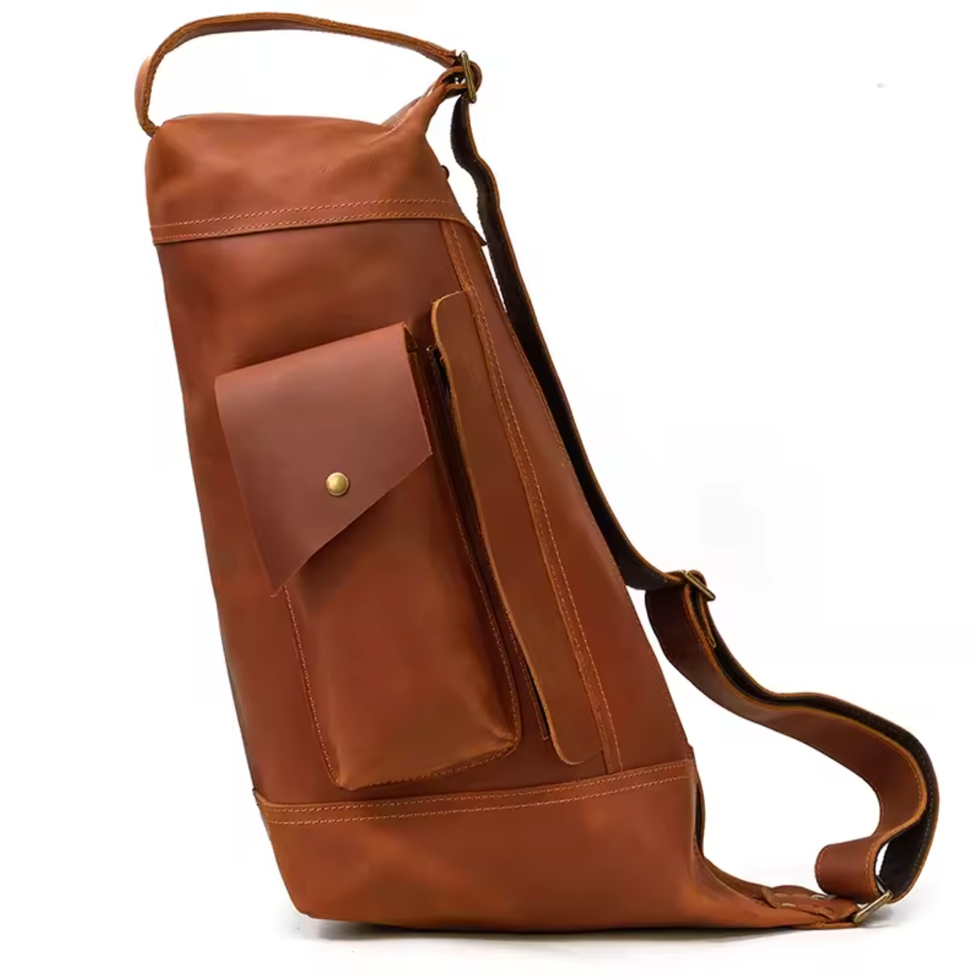 Men's Leather Chest Sling Bag