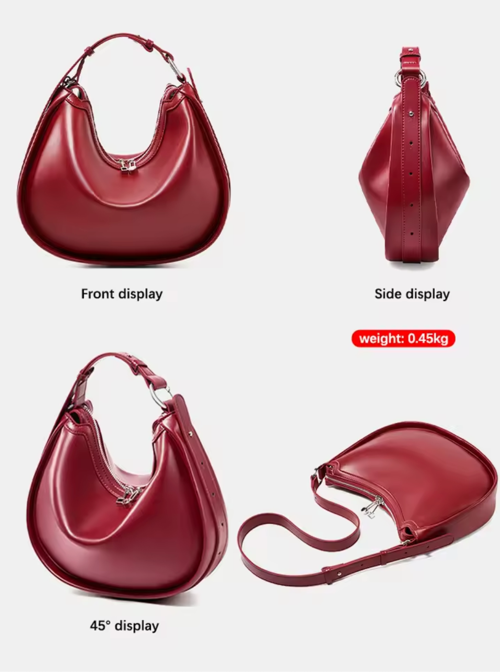women real leather shoulder handbag