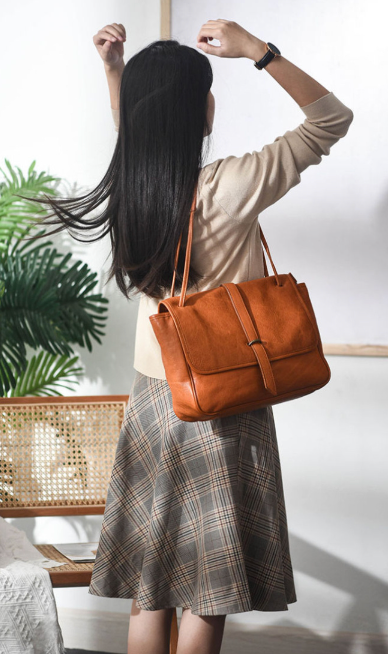 women leather tote handbags