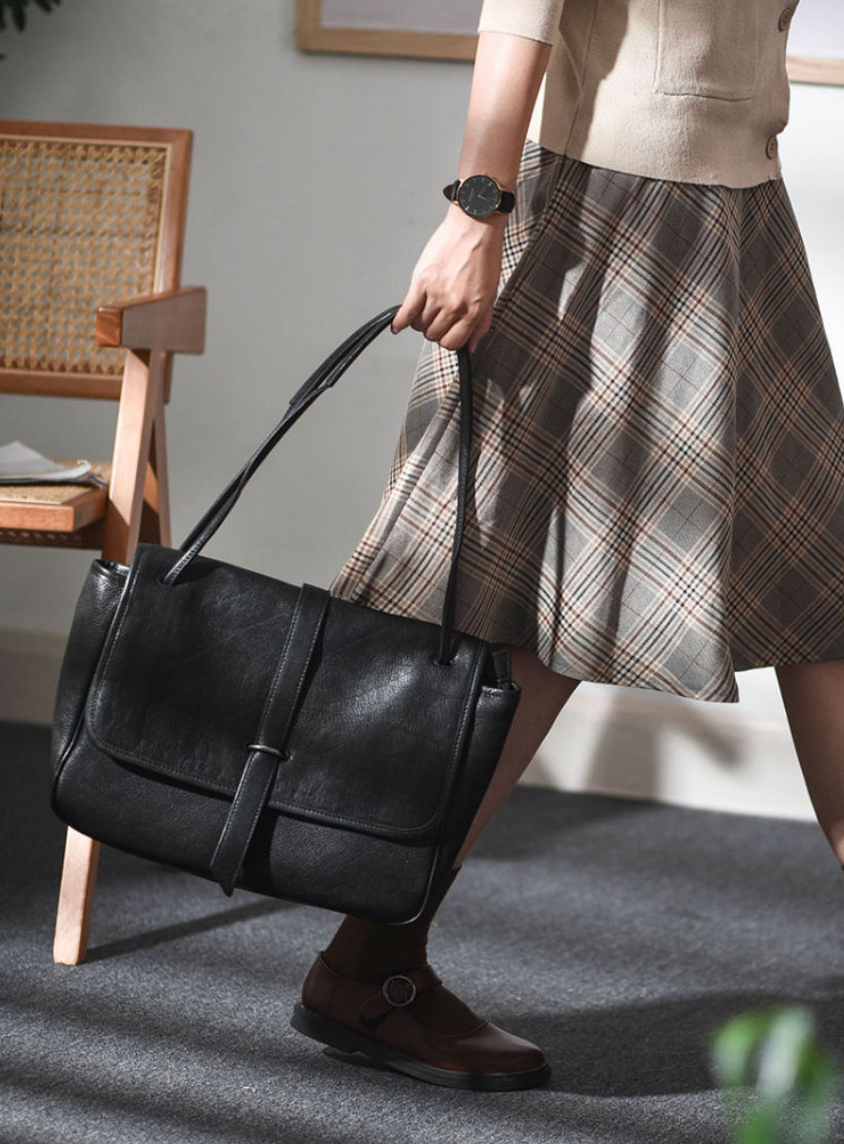 women leather tote handbags