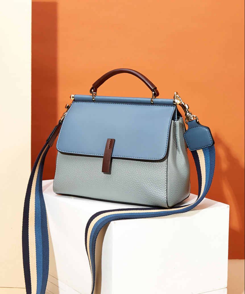 Shoulder bag women leather crossbody handbag