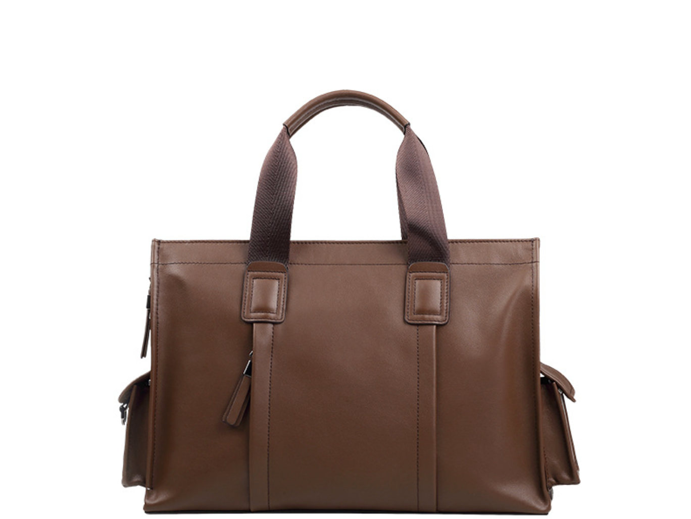 Large Leather Laptop Messenger Bag for Men