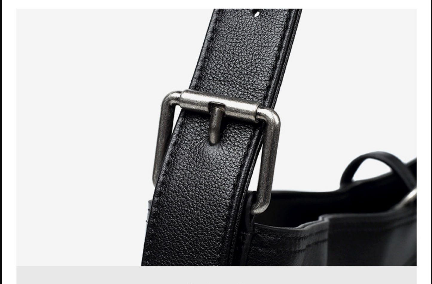 Genuine Leather Crossbody Messenger Bag for Men