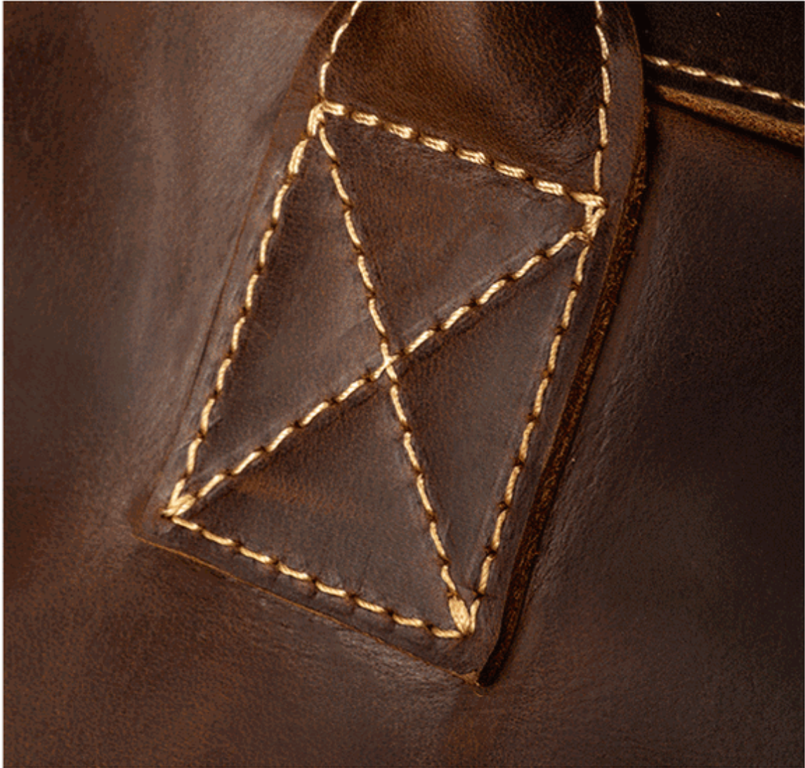 Genuine Leather Slim Briefcase Bag for Men