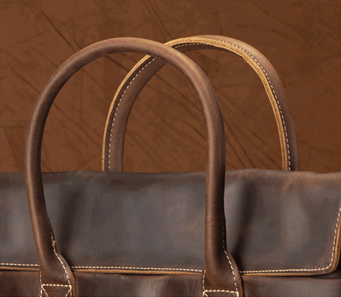 Genuine Leather Slim Briefcase Bag for Men