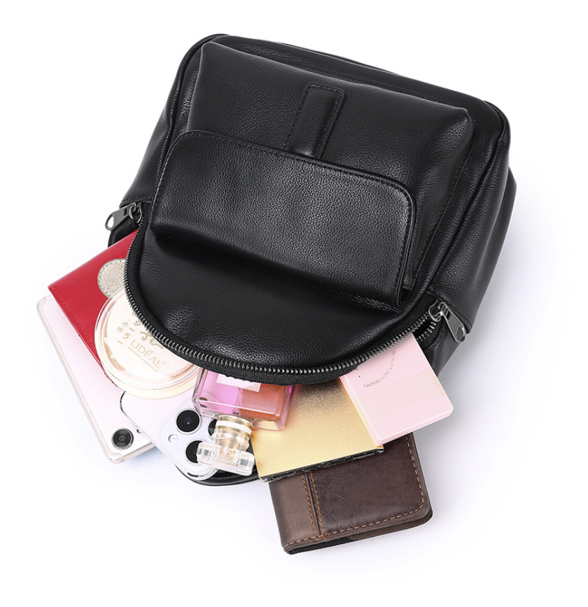 Mini Genuine Leather Backpack for Women