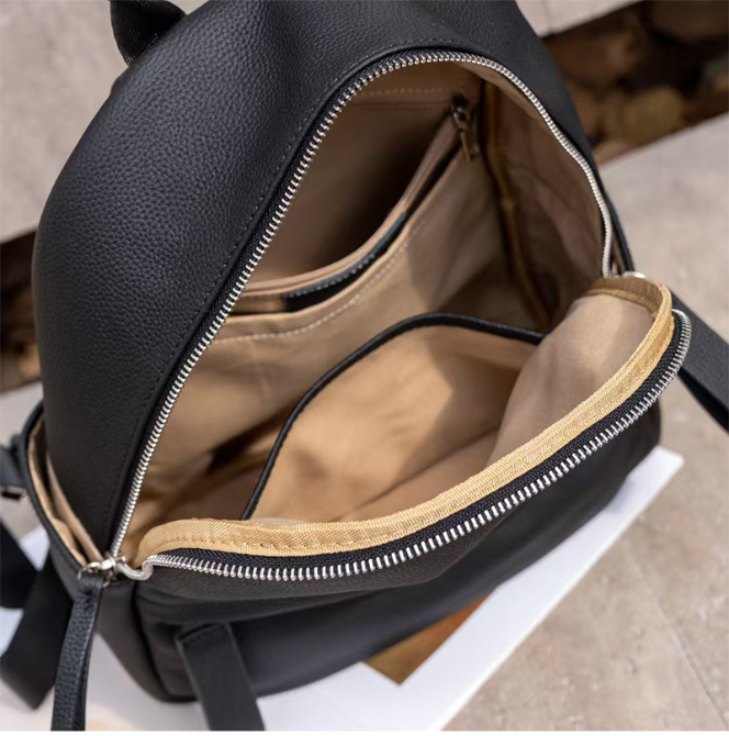 genuine leather mini rucksack womens