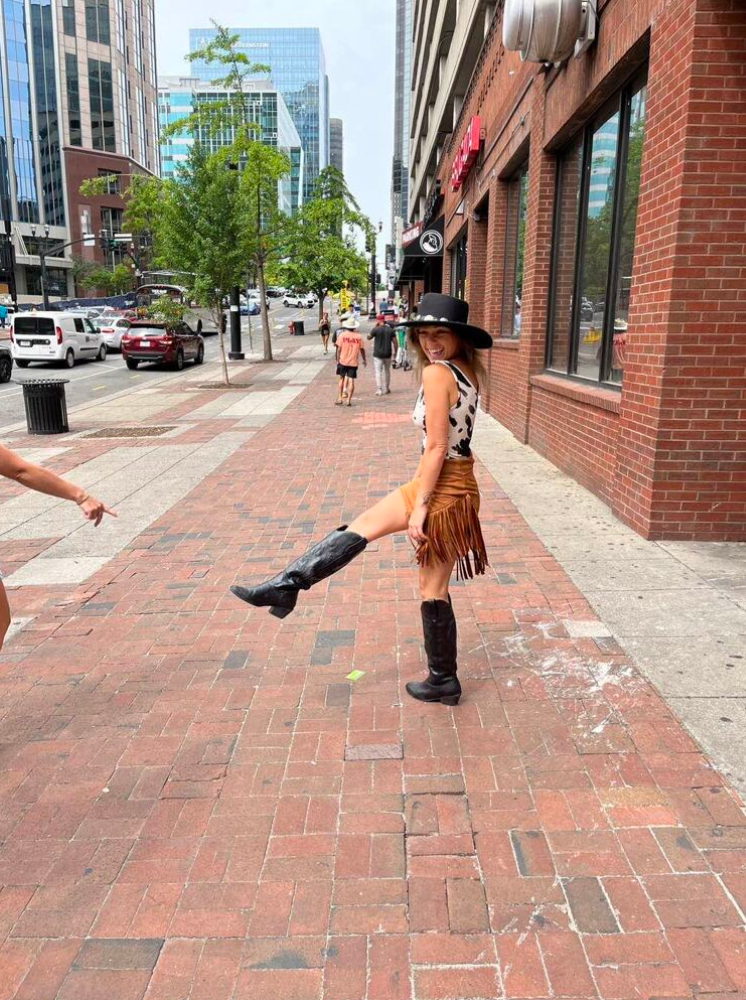 High Waist Western Wrap Style Skirt for Rodeos