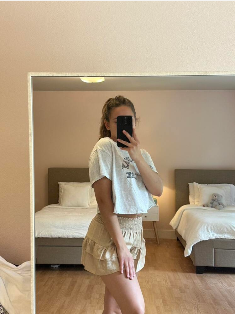 Women's Paperbag Waist Ruffle Shorts