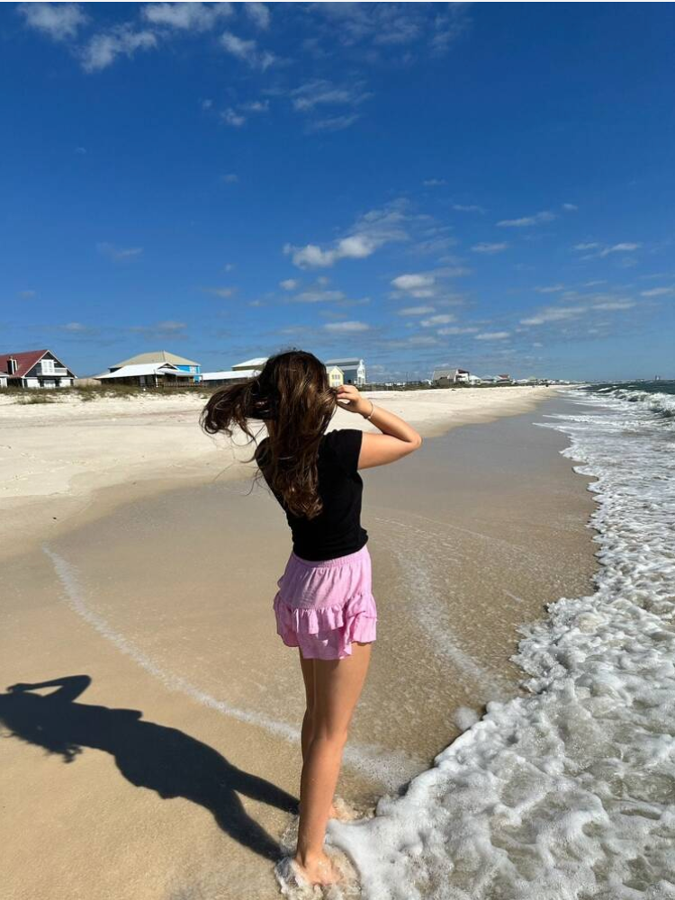 Women's Paperbag Waist Ruffle Shorts