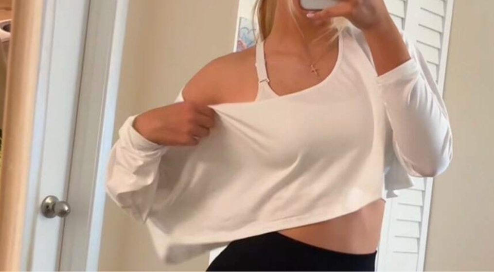 Women's Long Sleeve Casual Blouse Crop Top