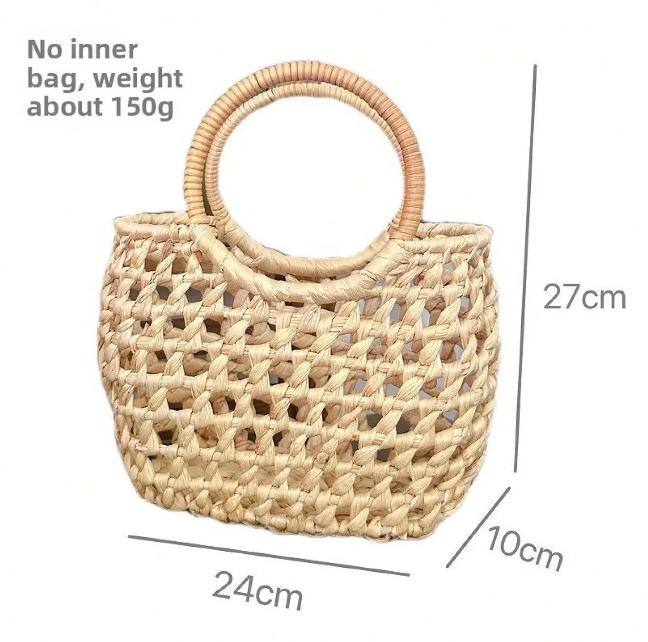 Wicker Purse Rattan Straw Shoulder Bag 7