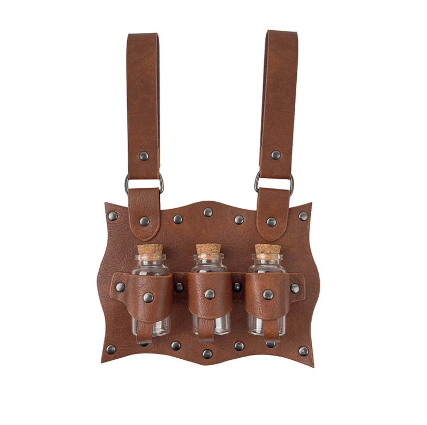 Viking Leather Potion Holder Medieval Belt Pouch.