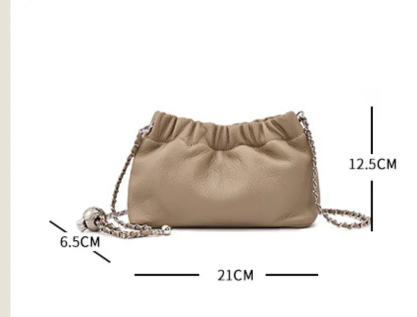 Women’s Cowhide Leather Stylish Crossbody Bag