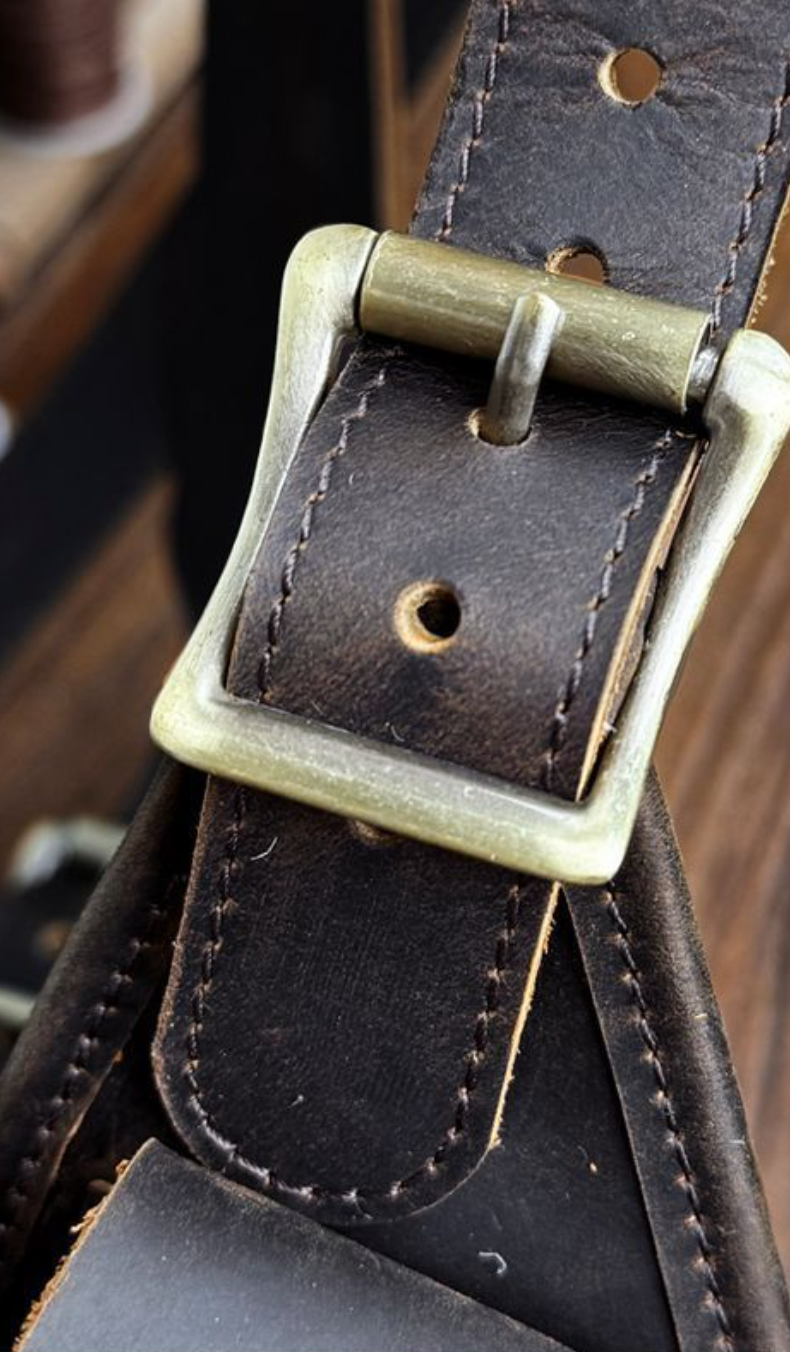 Men's Leather Shoulder Holster Bag Dual Chest Utility Design