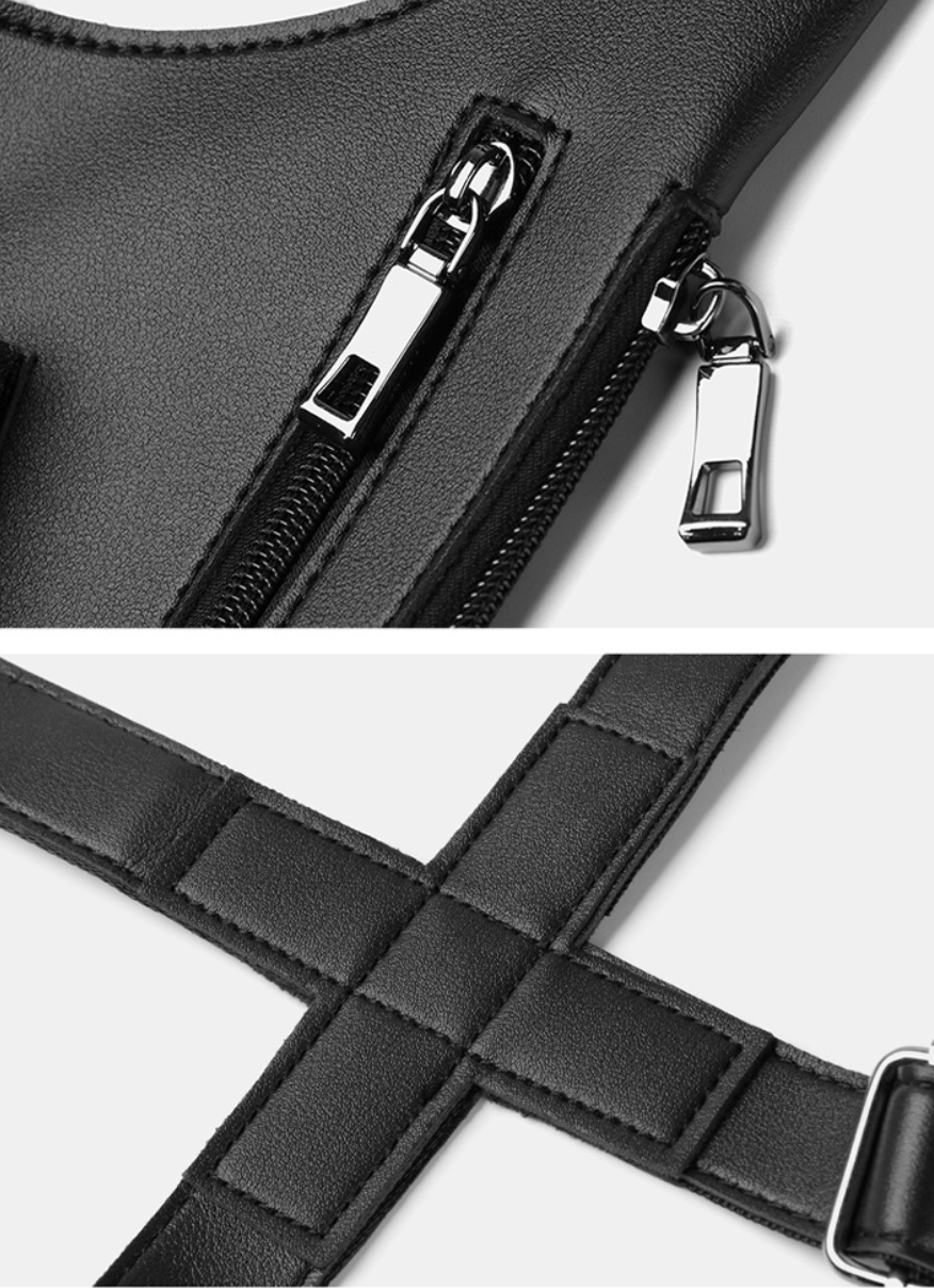 Faux Leather Anti Theft Shoulder Holster Bag
