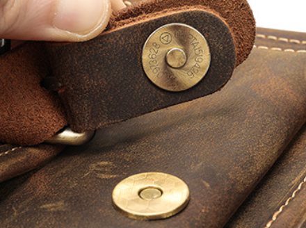 Men’s Genuine Leather Chest Crossbody Bag