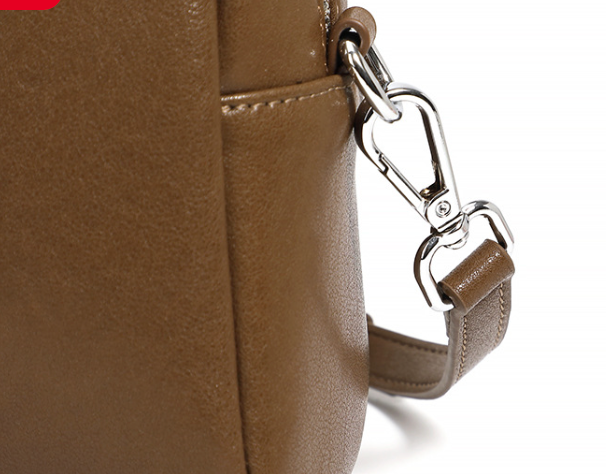 Genuine Leather Shoulder Bag for Women With Top Handle