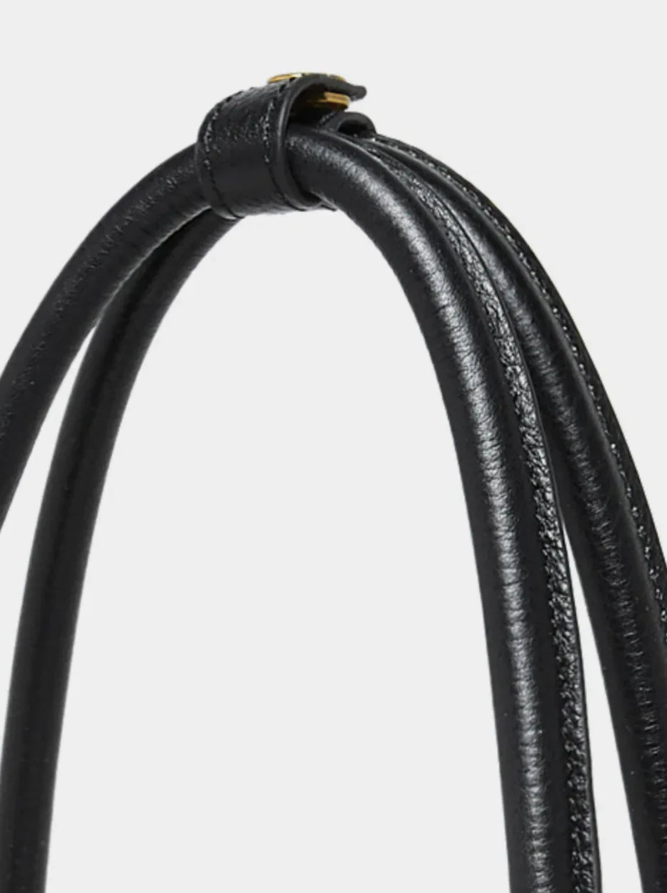 Women's Leather Shoulder Bag with Long Strap