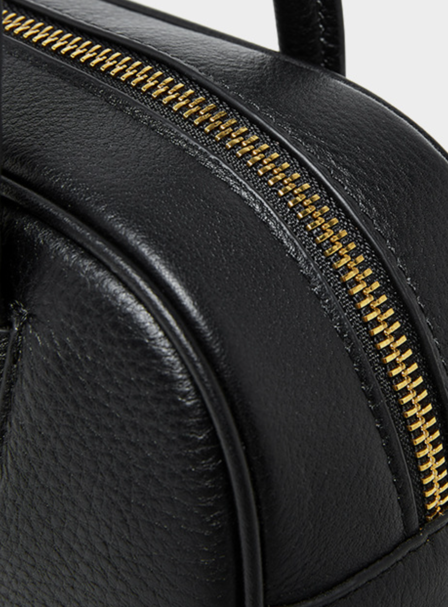Women's Leather Shoulder Bag with Long Strap