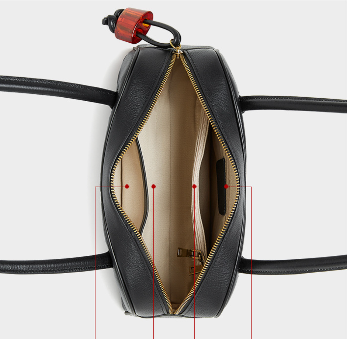 Women's Leather Shoulder Bag with Long Strap