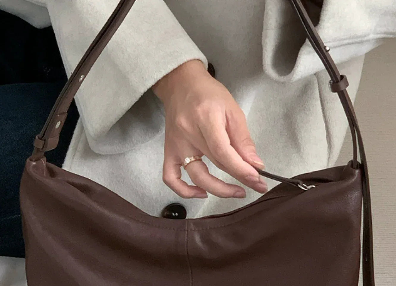 Genuine Leather Over The Shoulder Bag for Women