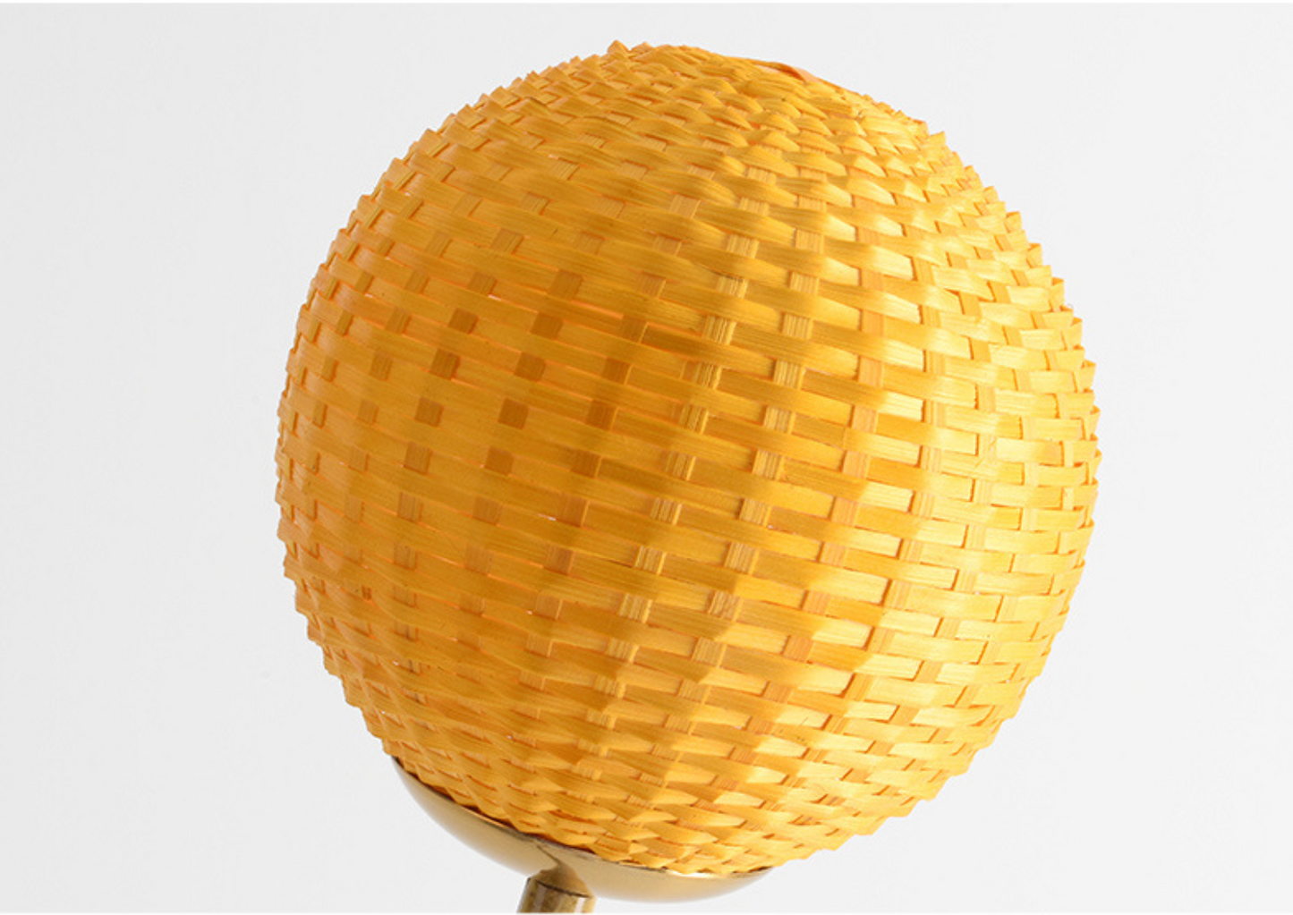 Modern Boho Bamboo Floor Lamp Handmade Rattan