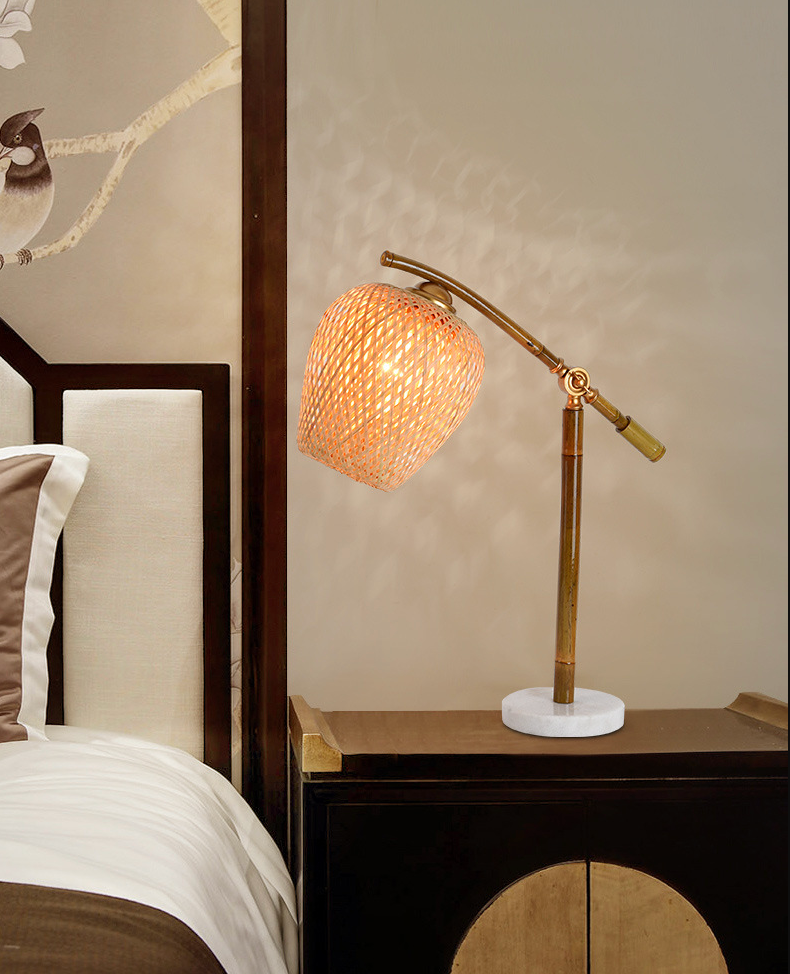 Bamboo Rattan Nordic Table Lamp