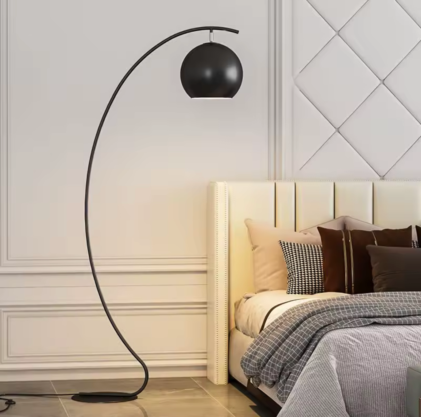 Curved Arc Floor Lamp Modern Reading Light