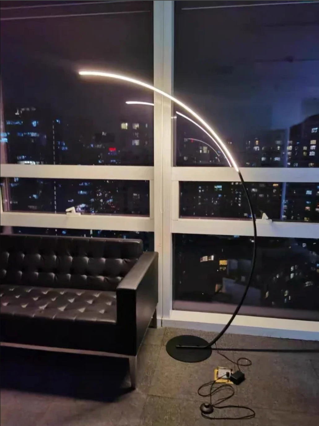 Half Moon Arc Floor Lamp Modern Boho Curved Lighting