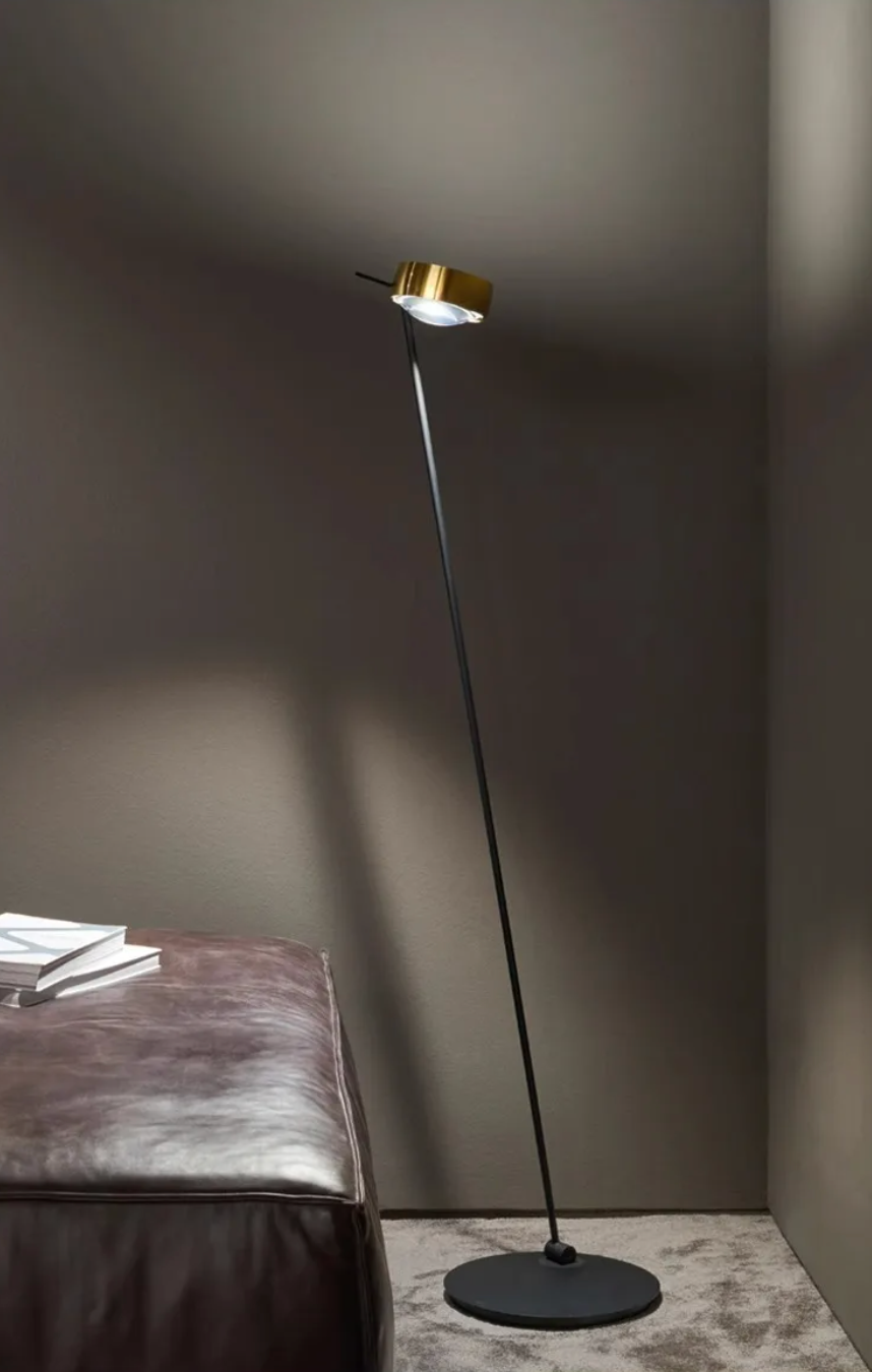 Modern Minimalist Floor Lamp with Adjustable Head Reading Light