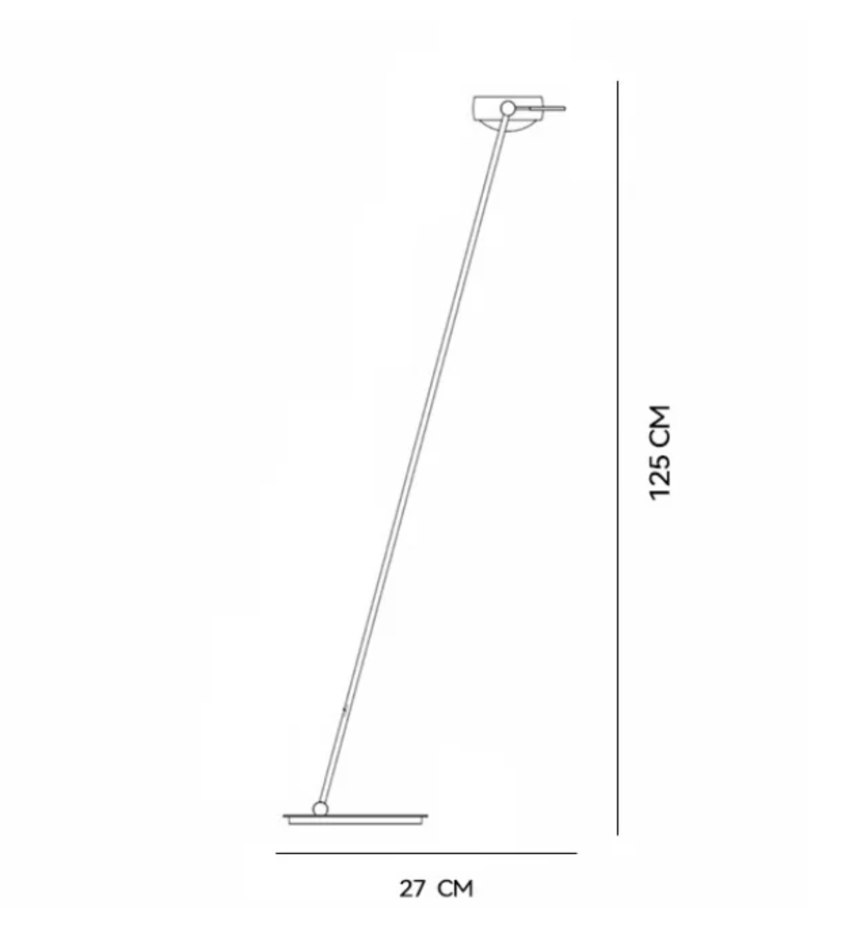 Modern Minimalist Floor Lamp with Adjustable Head Reading Light